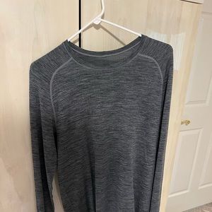 Grey lulu -lemon Mens long sleeve